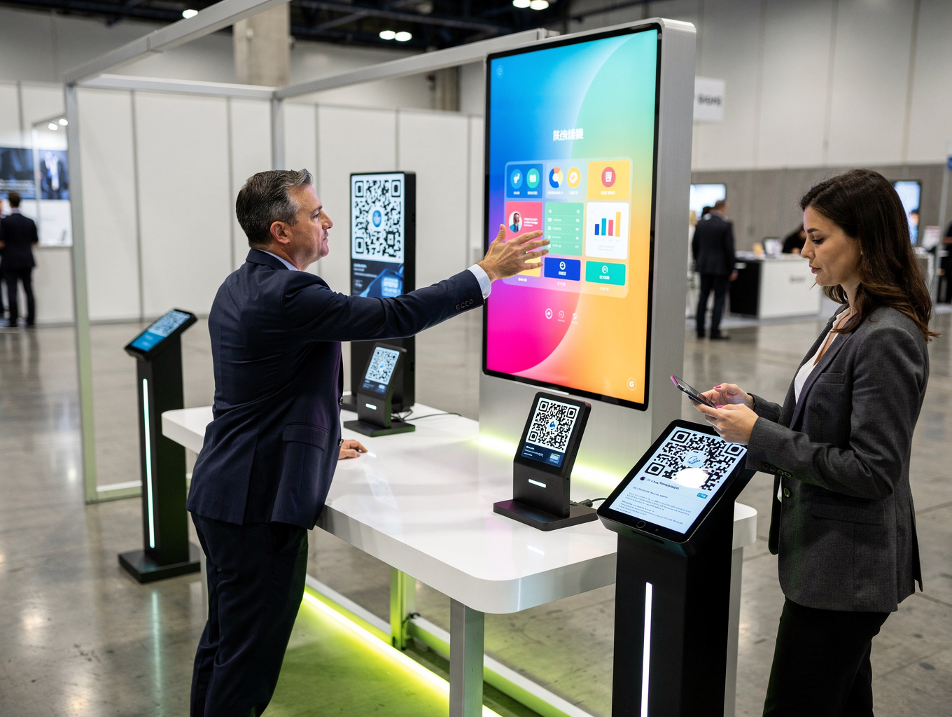 Pantalla táctil informativa para clientes